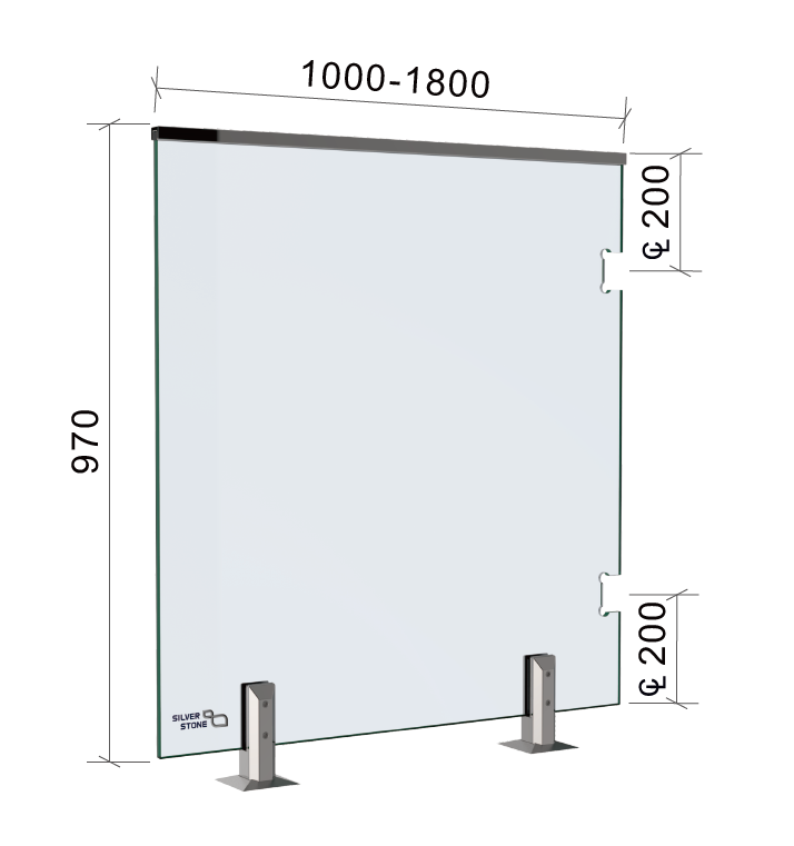 Clear 970 Hinge & Gate