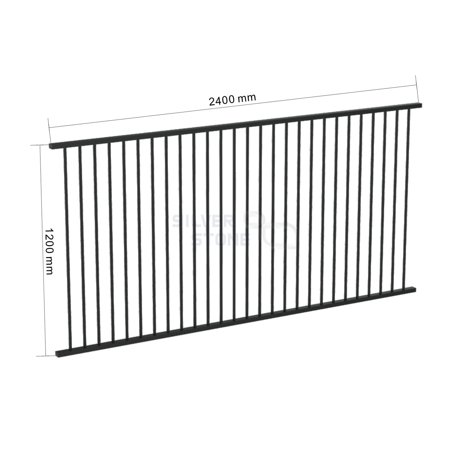 Satin Black Panel & Gate