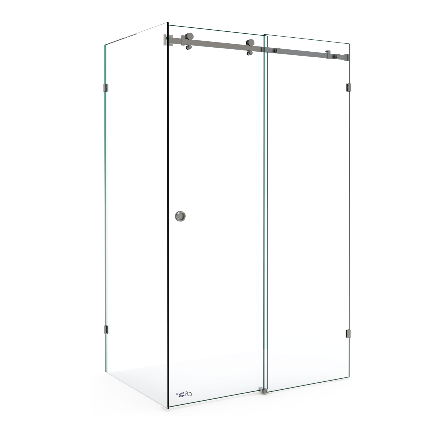 Glass to Wall L Shape